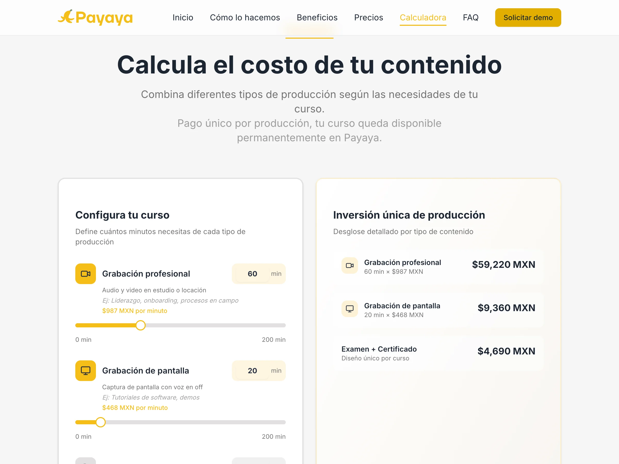 Landing Page para Videos con Avatares Digitales | Payaya screenshot 3