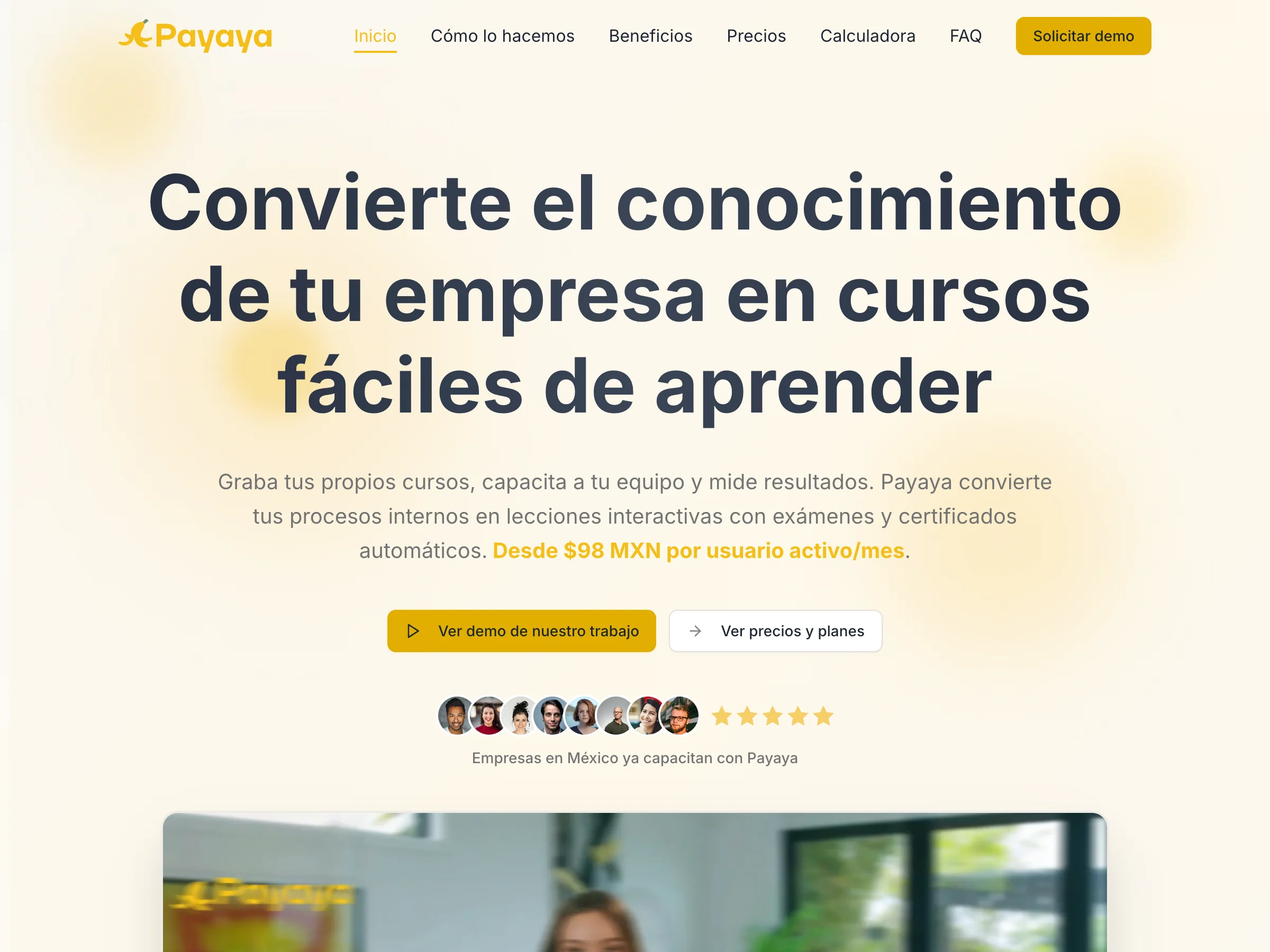 Landing Page para Videos con Avatares Digitales | Payaya
